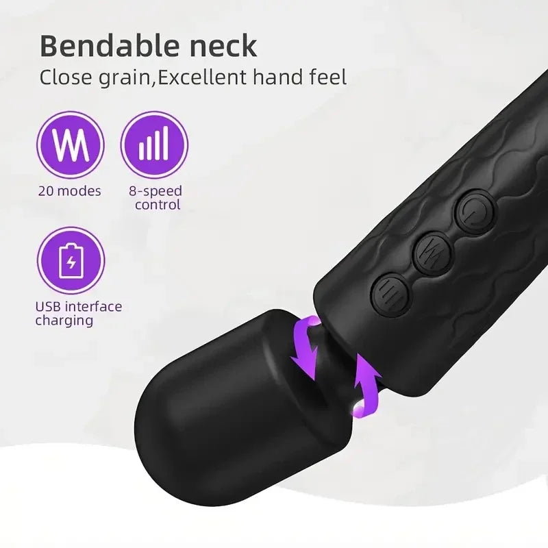 MagicRelax Pro: Bastão de Massagem Elétrico Portátil