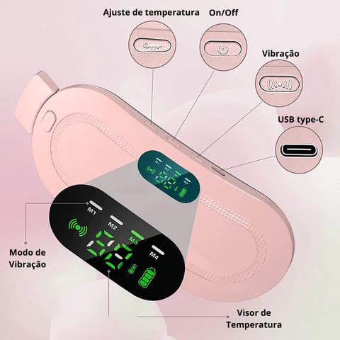 Massageador térmico para cólicas menstruais - Therm