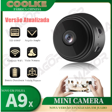 Mini Câmera Magnética HomeSafety Wifi FullHD Original